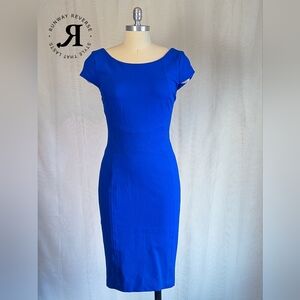 White House Black Market Blue Midi Dress